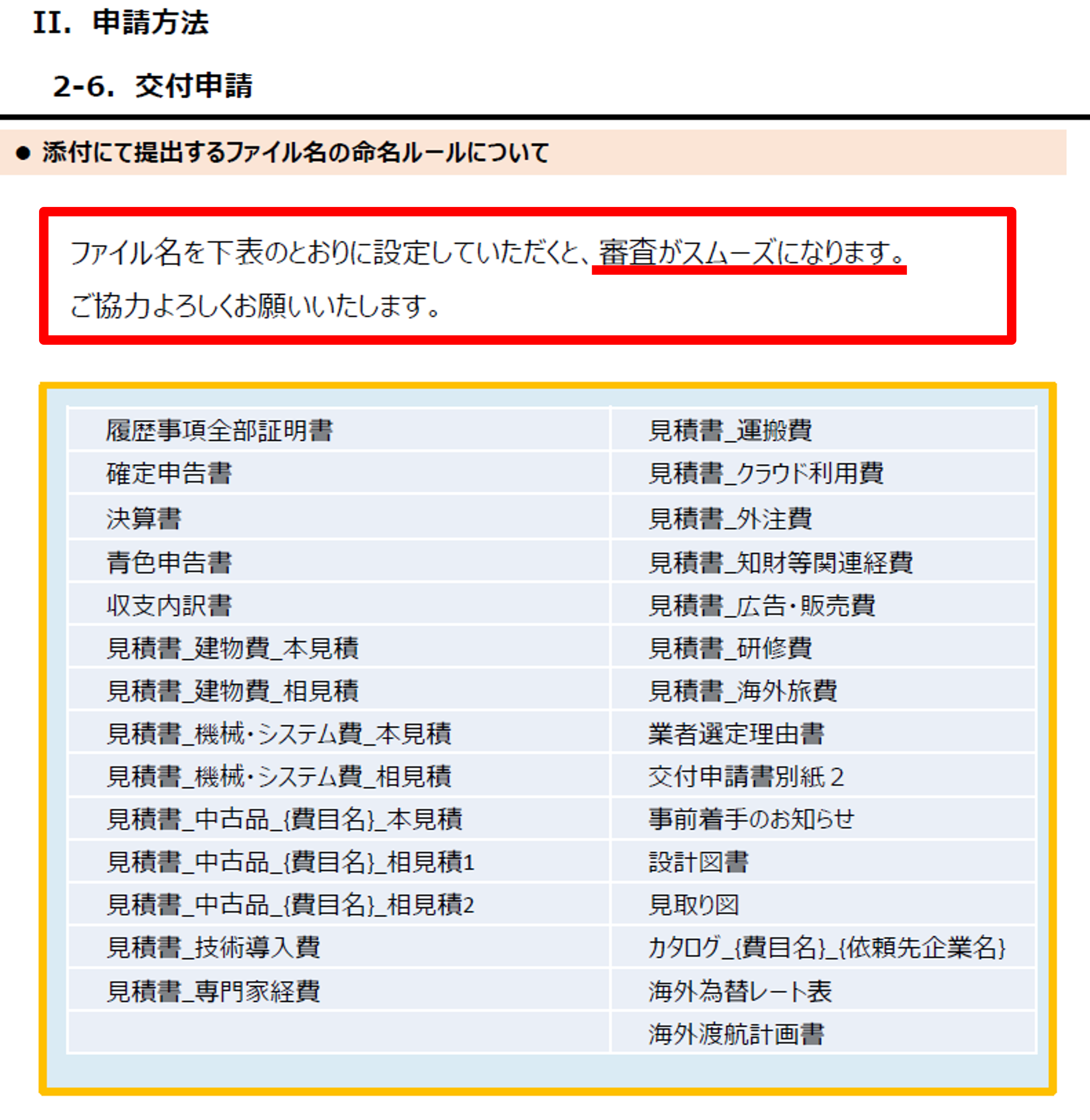 J-grants操作マニュアル第4版_Ⅱ申請方法2-6交付申請,より抜粋